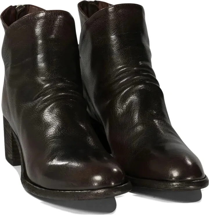 55mm Denner 100 zip-detail block-heel boots - Image 2