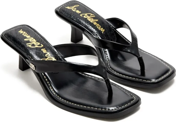 55mm Dollie leather heeled sandals - Image 2