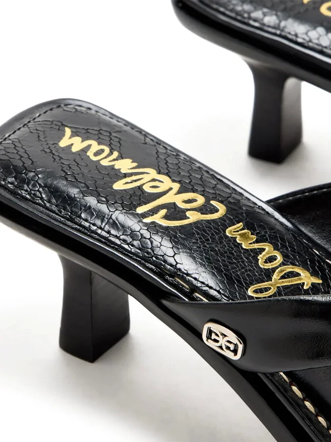 55mm Dollie leather heeled sandals - Image 3