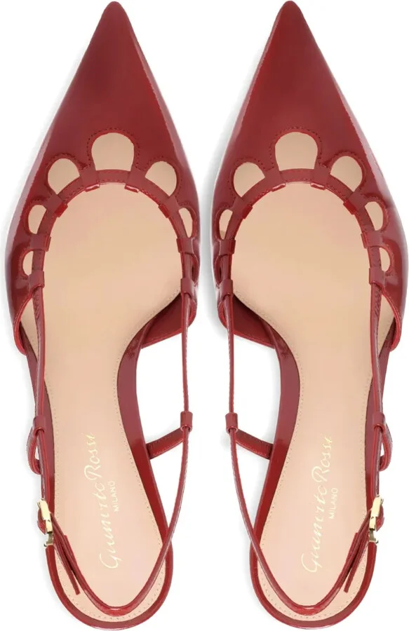 55mm Eloise cut-out heeled pumps - Image 4