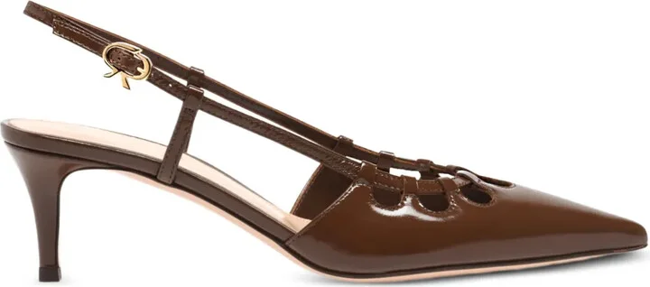 55mm Eloise cut-out heeled pumps