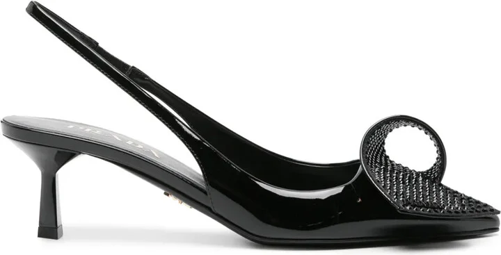 55mm Embellished Slingback Pumps