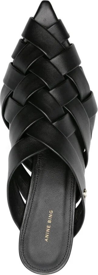 55mm Eve woven leather mules - Image 4