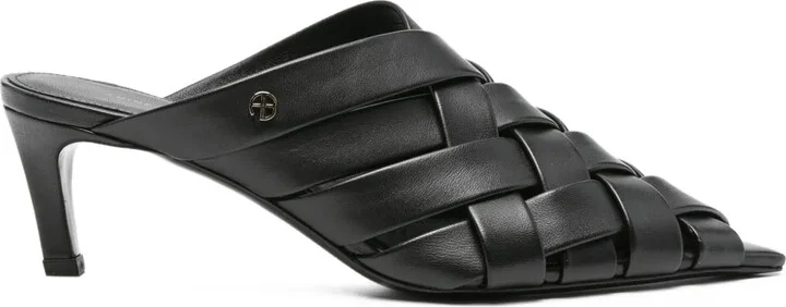 55mm Eve woven leather mules