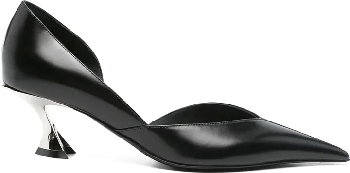 55mm Fang sculpted-heel pumps