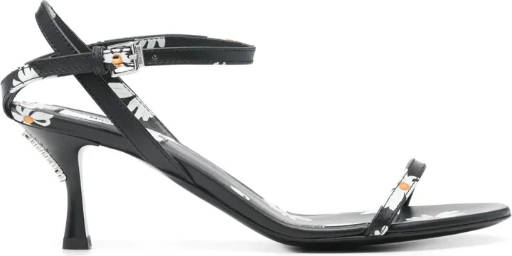 55mm Floral-Print Sandals