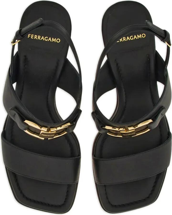 55mm Gancini-buckle leather sandals - Image 4