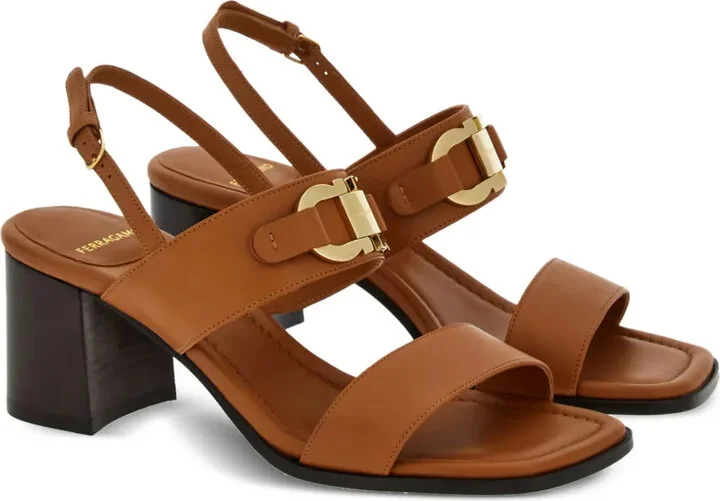 55mm Gancini-buckle leather sandals - Image 2