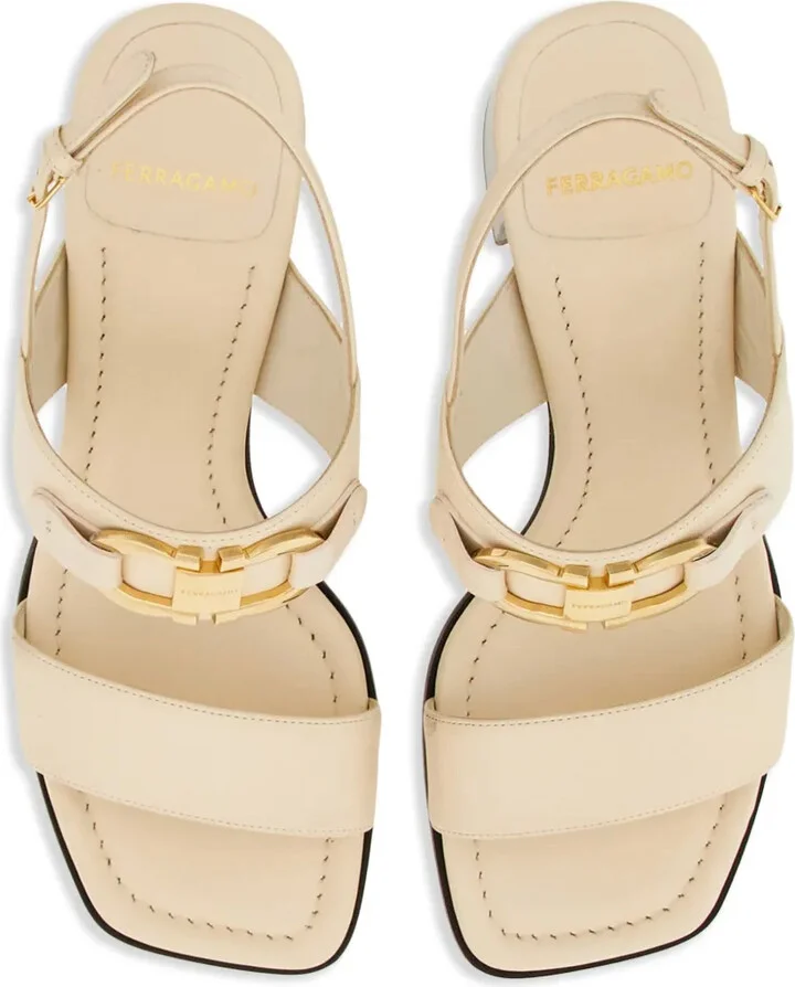 55mm Gancini-buckle leather sandals - Image 4