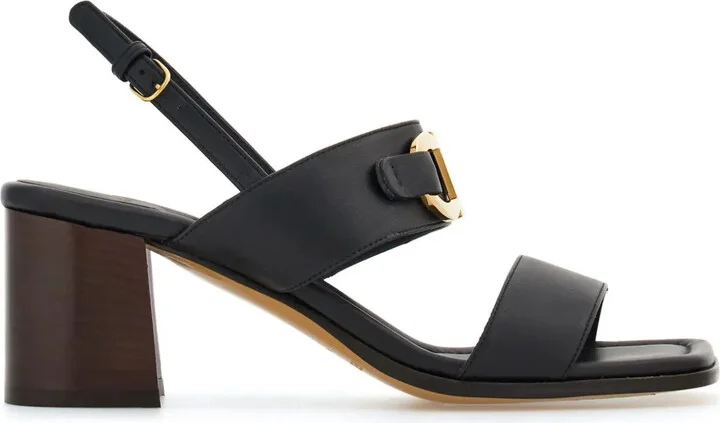 55mm Gancini-buckle leather sandals