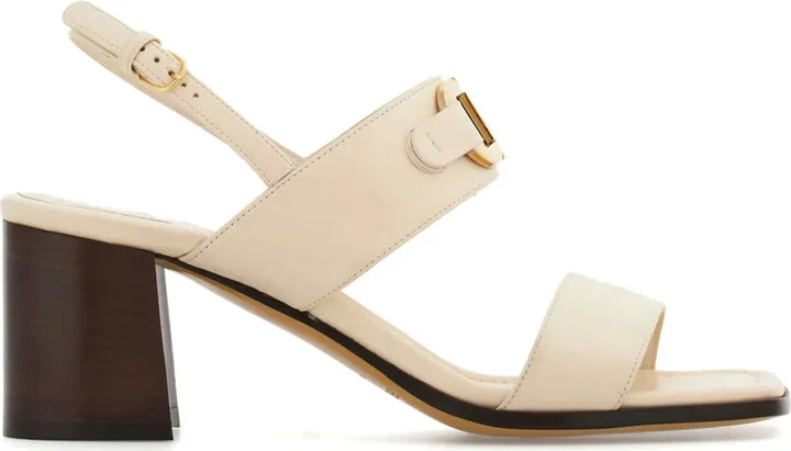 55mm Gancini-buckle leather sandals