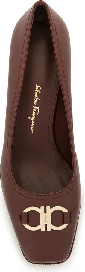 55mm Gancini leather pumps - Image 4