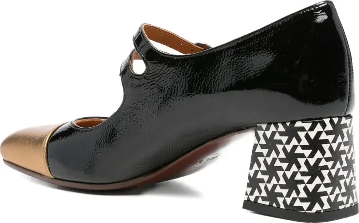 55mm Geometric-Block Heel Pumps - Image 3