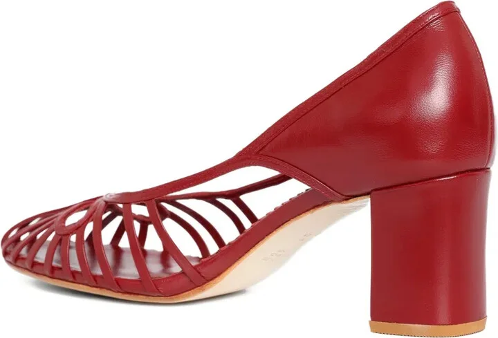 55mm Glyph cut-out block-heel pumps - Image 3
