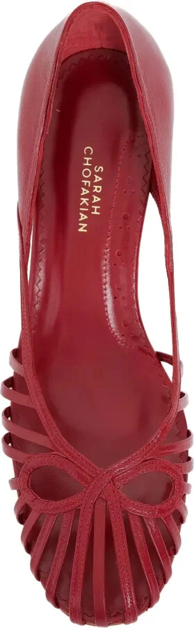 55mm Glyph cut-out block-heel pumps - Image 4