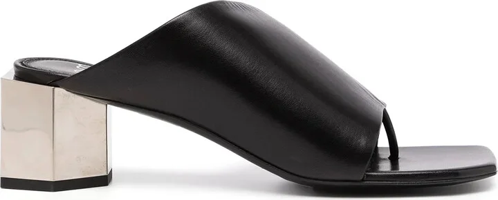 55mm Hexnut chunky-heel sandals