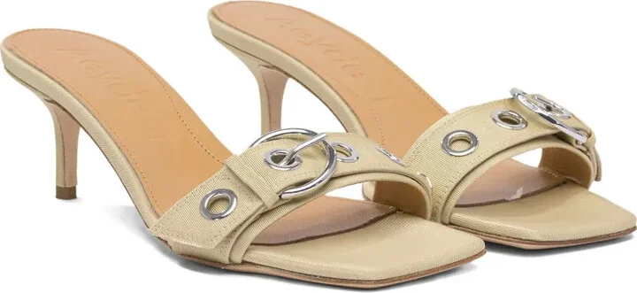 55mm Ilvy buckle-detail square-toe sandals - Image 2