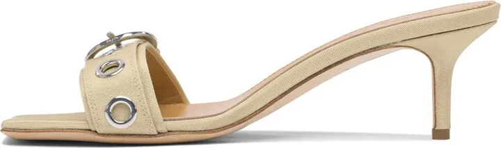 55mm Ilvy buckle-detail square-toe sandals - Image 3