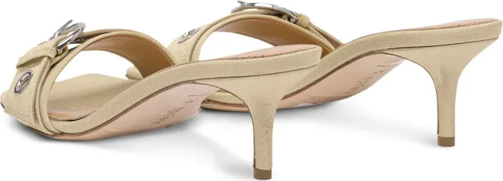 55mm Ilvy buckle-detail square-toe sandals - Image 5