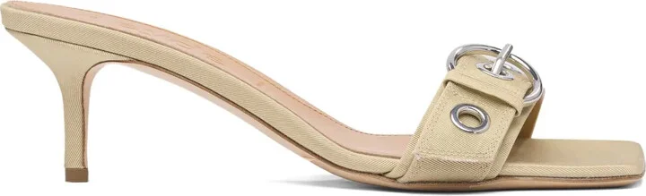 55mm Ilvy buckle-detail square-toe sandals