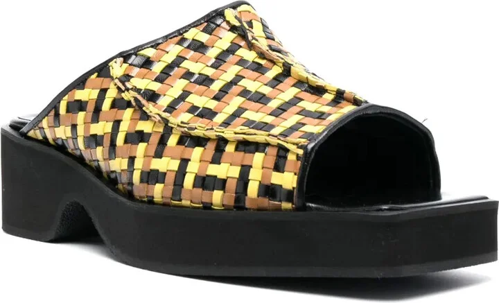 55mm Interwoven Leather Sandals - Image 2
