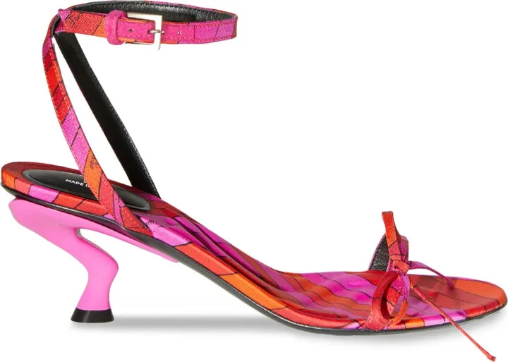 55mm Iris-print sandals