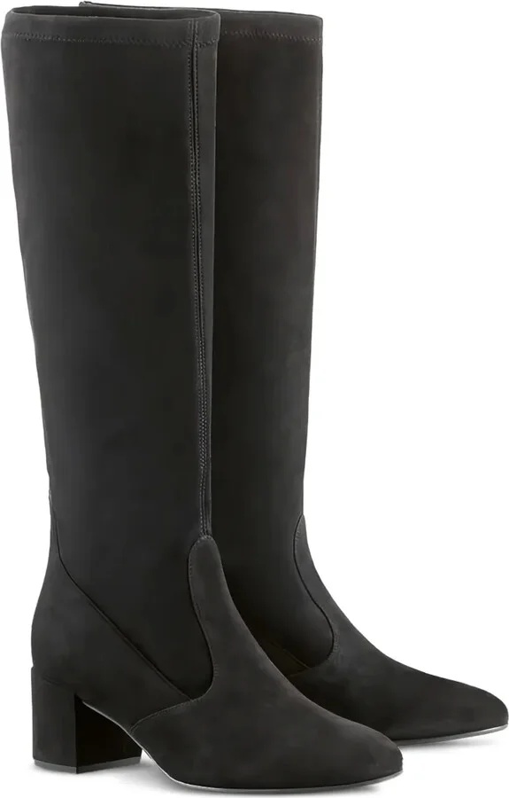 55mm Jules suede knee-high block-heel boots - Image 2
