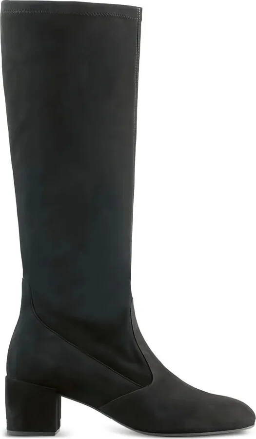 55mm Jules suede knee-high block-heel boots