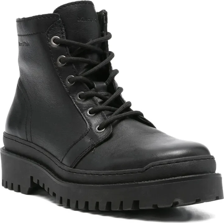 55mm Lace-Up Leather Boots - Image 2