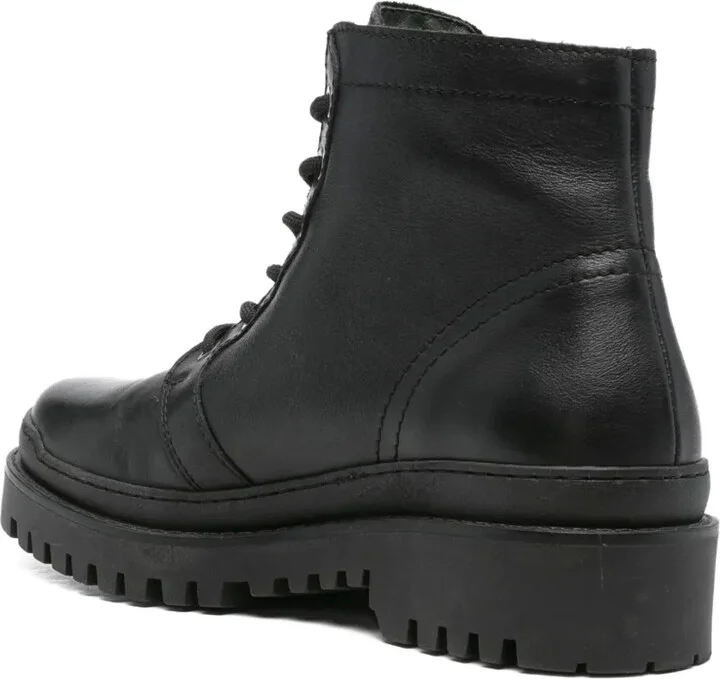 55mm Lace-Up Leather Boots - Image 3