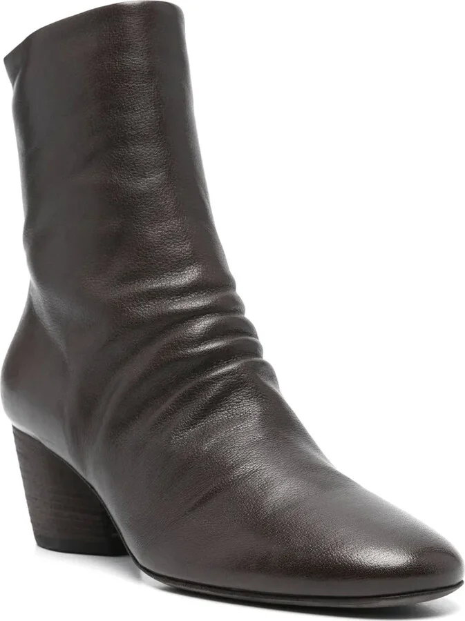 55mm Leather Ankle Boots - Image 2