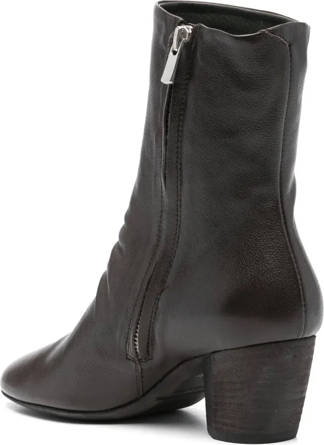 55mm Leather Ankle Boots - Image 3