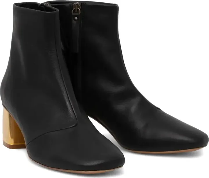 55mm Leather Ankle Boots - Image 3