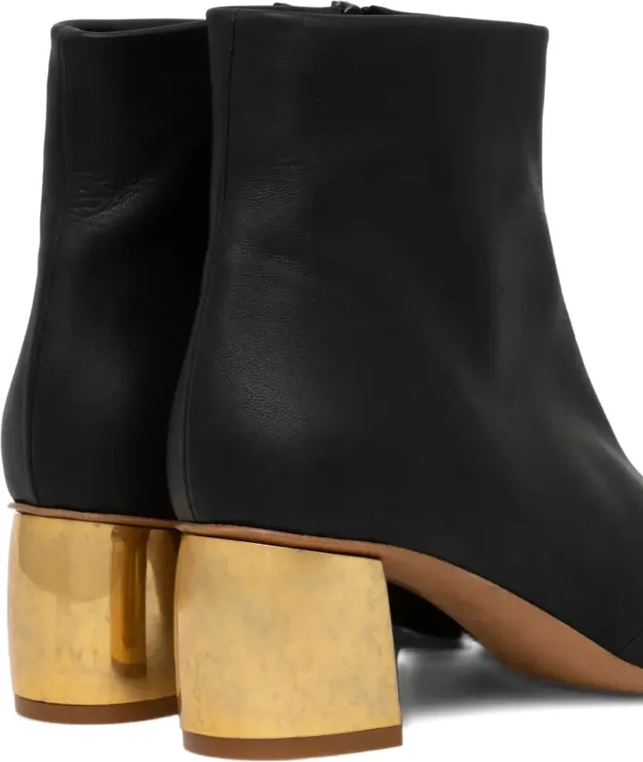55mm Leather Ankle Boots - Image 4