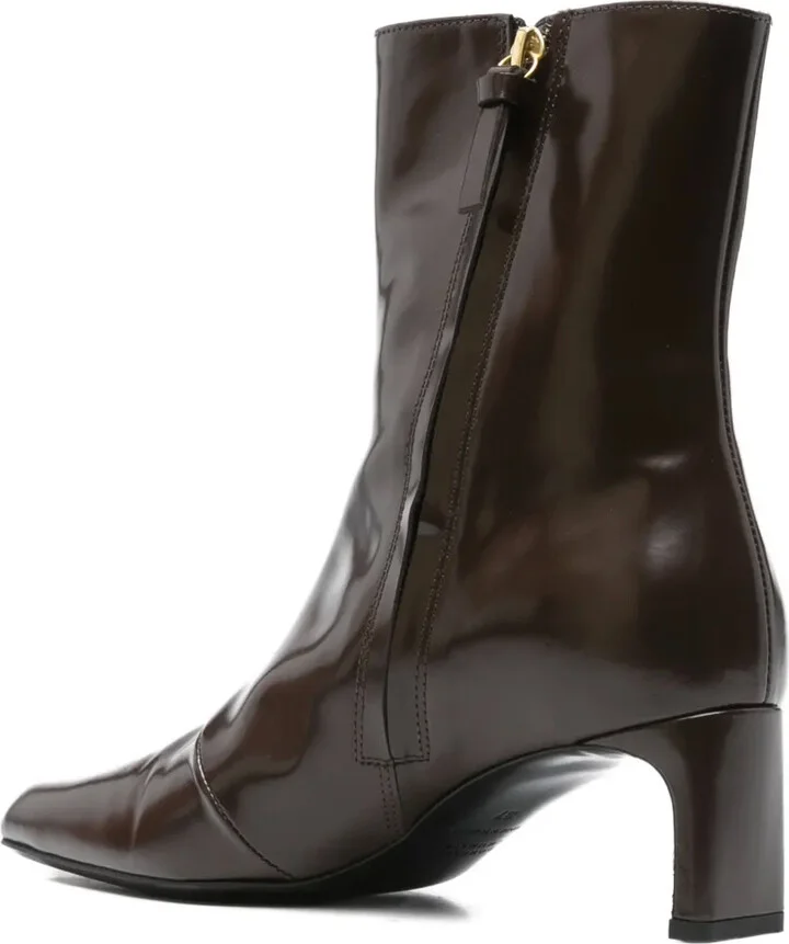 55mm Leather Ankle Boots - Image 3