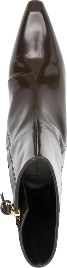 55mm Leather Ankle Boots - Image 4