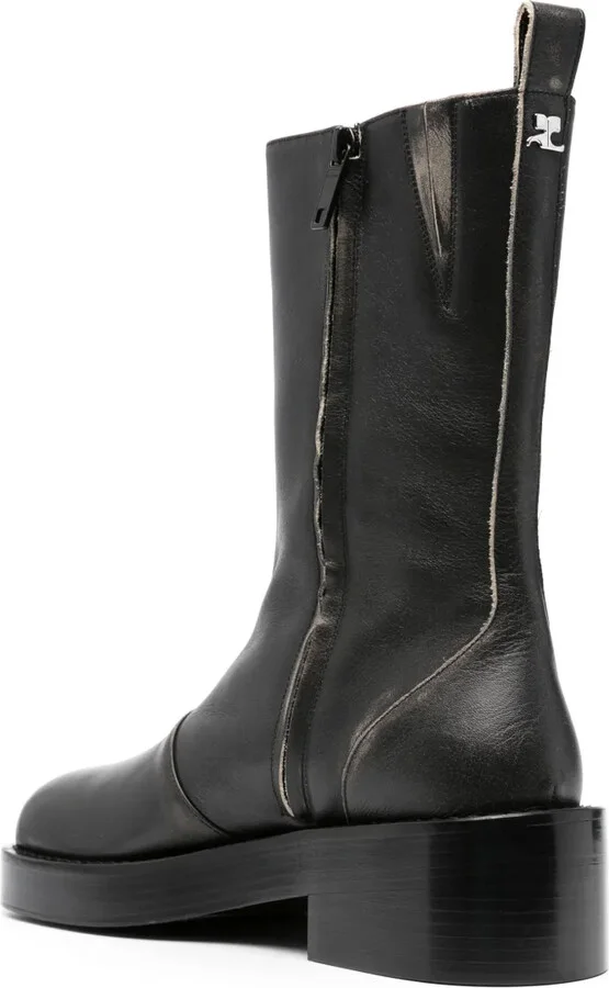 55mm Leather Ankle Boots - Image 3