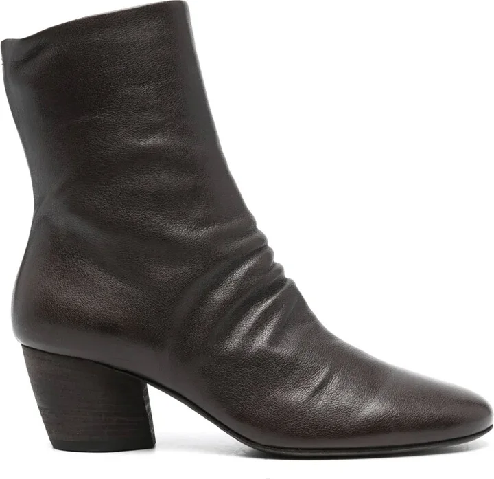 55mm Leather Ankle Boots