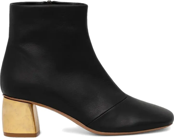 55mm Leather Ankle Boots