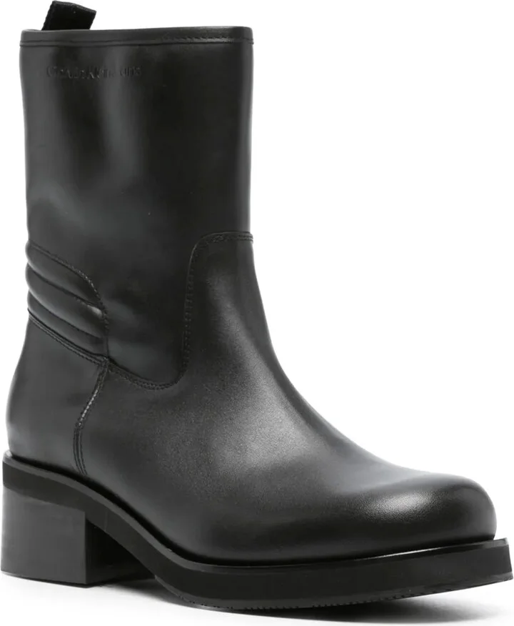 55mm leather Biker boots - Image 2