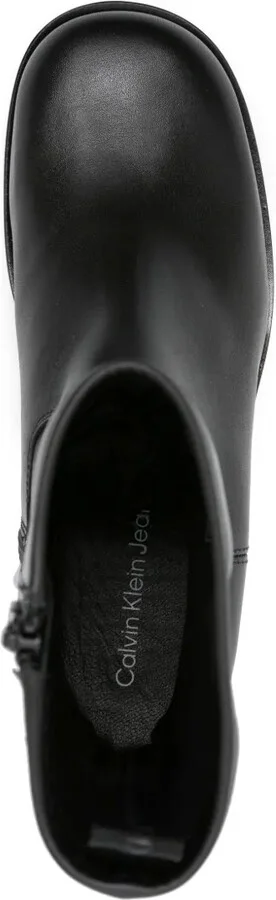 55mm leather Biker boots - Image 4