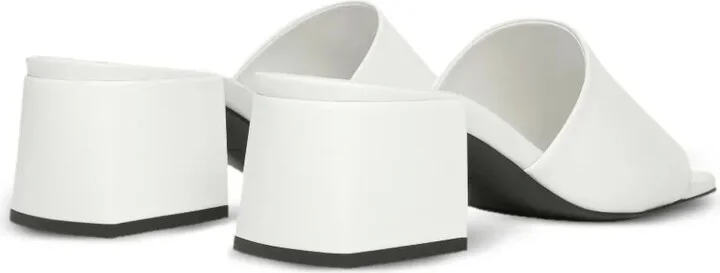 55mm Leather Block-Heel Sandals - Image 3