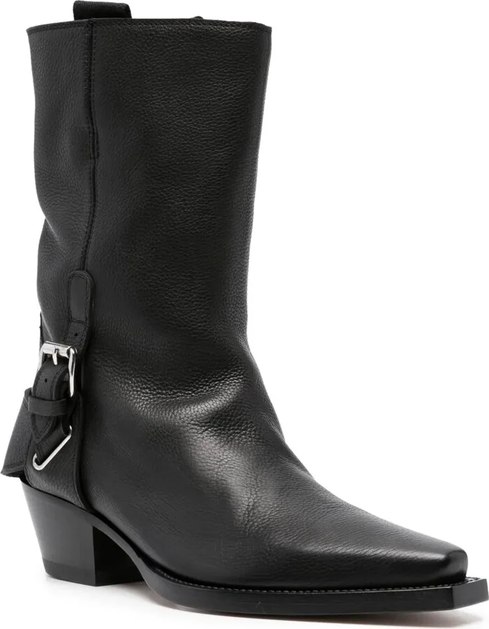 55mm Leather Boots - Image 2