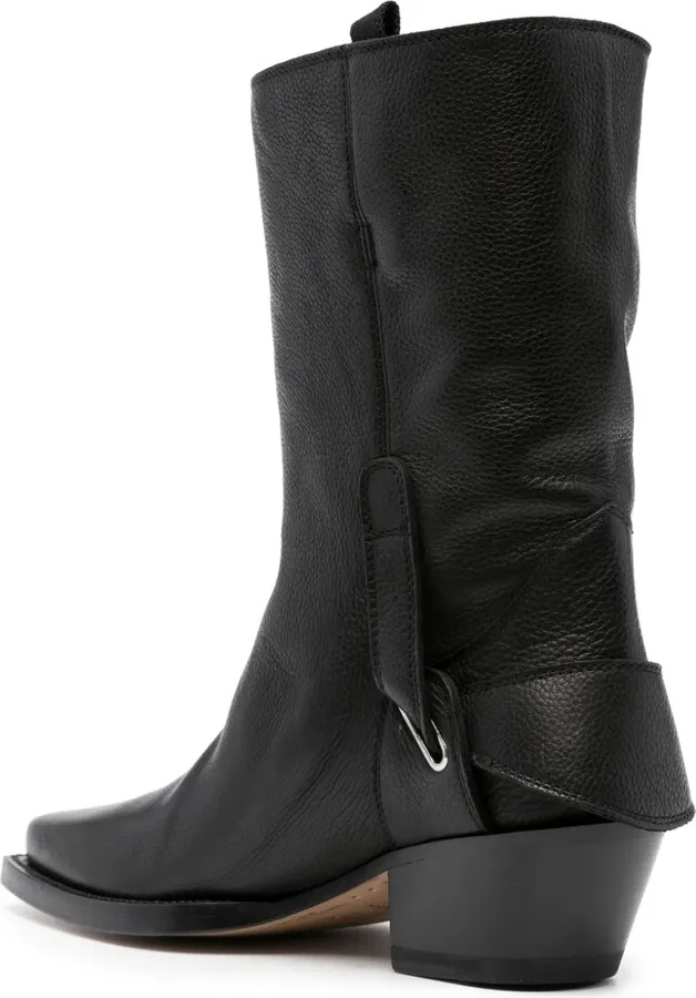 55mm Leather Boots - Image 3