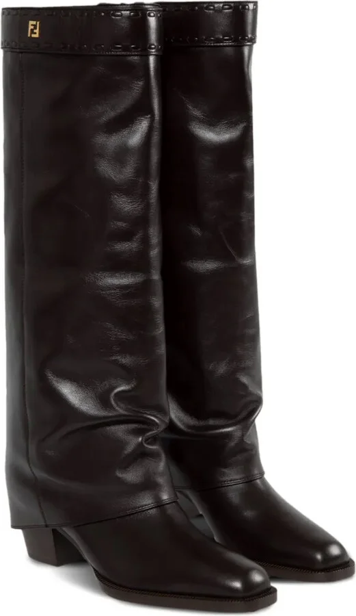 55mm Leather Boots - Image 2