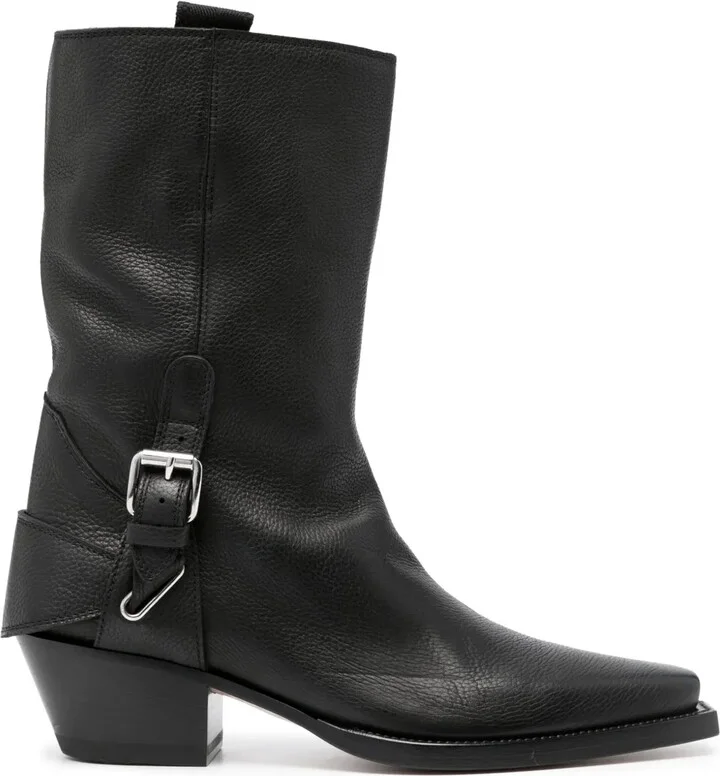55mm Leather Boots