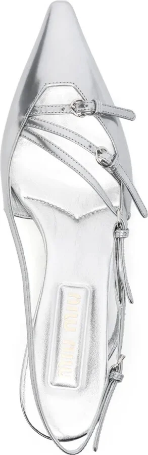 55mm Leather Buckle Pumps - Image 4