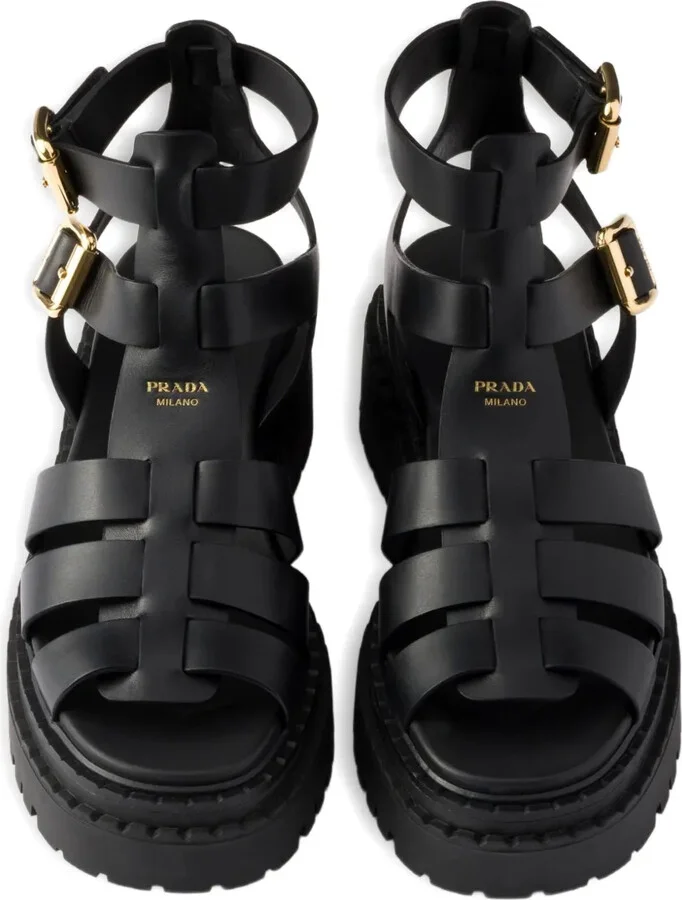 55mm Leather Buckle-Strap Sandals - Image 3