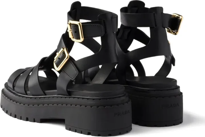 55mm Leather Buckle-Strap Sandals - Image 4