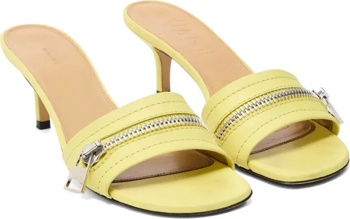 55mm Leather Heel Sandals - Image 2